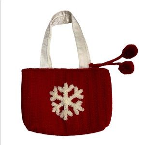 Knit Gift Bag with Handles